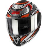 Gıvı 50.9 Atomıc Mat Siyah-Gri-Kırmızı Kask - 2XL - Mat Siyah - Kırmızı