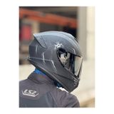 Givi 50.X ARACHNO MAT SİYAH-GRİ KASK (SİYAH VİZÖR)