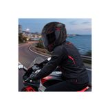 Gıvı 50.X Arachno Mat Siyah-Kırmızı Kapalı Kask (Siyah Camlı)