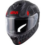 Gıvı 50.x Bones Mat Siyah-Kırmızı Kask - L