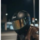 Givi 50.x Mat Siyah Kapalı Motosiklet Kaskı Spectra Gold Camlı