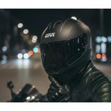 Givi 50.X Mat Siyah Kapalı Motosiklet Kaskı Spectra Siyah Camlı