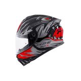 Givi 50.X SHARKBITE MAT SİYAH-GRİ-KIRMIZI KASK