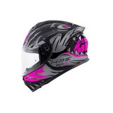 Gıvı 50.X Sharkbıte Mat Siyah-Gri-Pembe Kask
