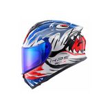 Givi 50.X SHARKBITE MAVİ-BEYAZ-KIRMIZI KASK (MAVİ VİZÖR)