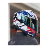 Givi 50.X SHARKBITE MAVİ-BEYAZ-KIRMIZI KASK (SARI VİZÖR)