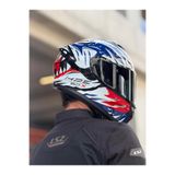Givi 50.X SHARKBITE MAVİ-BEYAZ-KIRMIZI KASK (SİYAH VİZÖR)