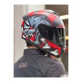 Givi 50.X WILD MAT SİYAH-KIRMIZI KASK (SİYAH VİZÖR)