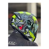 Givi 50.X WILD MAT SİYAH-NEON SARI KASK (SARI VİZÖR)