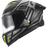Givi Gıvı 50.3 Quasar Mat Siyah-Tıtanıum-Neon Sarı Kask - Çok Renkli