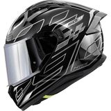 Givi Gıvı 50.9 Assault Siyah-Titanium-Gri Kask Polikarbonat Tam Yüz L Beden Mikrometrik Çene Bağlantısı