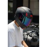 Givi Gıvı 50.x Bones Kırmızı / 1 Renkli 1 Şeffaf Vizörlü Motosiklet Kask - XL