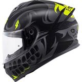 Givi Gıvı 50.x Bones Mat Siyah-Neon Sarı Kask - Çok Renkli