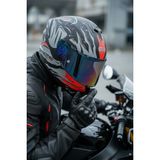 Givi Gıvı 50.x Sharkbıte Mat / 1 Renkli 1 Şeffaf Vizörlü Motosiklet Kask - 2XL