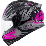 Givi Gıvı 50.x Sharkbıte Mat Siyah-Gri- Kask - Pembe