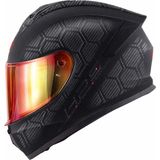 Givi Gıvı 50.x Snake Mat Karbon Kask (Kırmızı Vizör) - 2XL - Tek Renk