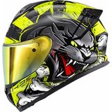 Givi Gıvı 50.x Wıld Mat Siyah-Neon Sarı Kask (Sarı Vizör)