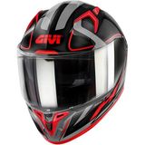 Givi Motosiklet Kaskı Givi 50.8 Racer Siyah Titanium Kırmızı Kask - XL
