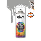 GİVY Akrilik Sprey Boya Mat Gümüş Gri RAL 9006 400 ml
