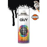 GİVY Akrilik Sprey Boya Mat Siyah RAL 9005M 400 ml