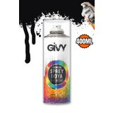GİVY Akrilik Sprey Boya Yarı Mat Siyah RAL 9005M 400 ml |
