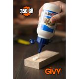 Givy Beyaz Ahşap Tutkalı | Güçlü Ağaç Tutkalı Yapıştırıcısı | Pvac Beyaz Tutkal - 350 Gr