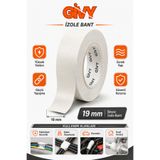 GİVY Beyaz İzole Bant 19 mm x 0,13 mm | Elektrik İzolasyon Bandı 10 Yds