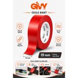 GİVY Kırmızı İzole Bant 19 mm x 0,13 mm | Elektrik İzolasyon Bandı 6 Yds