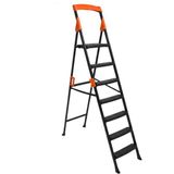 Givy Primo 6+1 Basamaklı Katlanır Merdiven | Ev Tipi Kaymaz Plastik Geniş Basamaklı 6+1 Merdiven