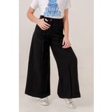 GİYİCEM TEKSTİL Kız Çocuk Pileli Geniş Keten Pantolon 2573