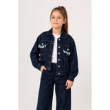 GİYİCEM TEKSTİL Kız Çocuk Sparkle Cep Detaylı Denim Ceket 1546-2027