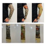Giyilebilir Dövme 3 Çift 6 Adet Kol Çorap Dövmesi Sleeve tattoo Set1