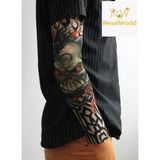 Giyilebilir Kol Dövmesi Çorap Dövme 3D Baskılı Kol Bacak Dövme 2 Adet Model 18 P153144s2934