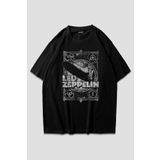 giyinikim Led Zeppelin Siyah Oversize T-Shirt