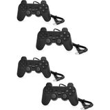 Giyitec Bilgisayar Pc USB Oyun Kolu Gamepad Analog Titreşimli Double Shock 4 Adet