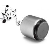 Giyitec Mini Bluetooth Küçük Hoparlör Taşınabilir Küçük Metal Ses Topu Metal Kablosuz Bluetooth 5.0 Ses Bombası - Gri