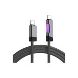 giyitec Samsung Galaxy A36, A56 5g Uyumlu 45W Type C Hızlı Şarj Kablosu Veri Kablosu Rgb LED Type-C