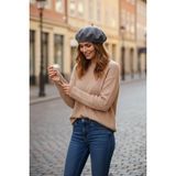 Giyu Shop Kadın Fransız Keçe Ressam Bere - Standart - Nefti Yeşil