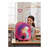 GİYU SHOP Kız Çocuk Anaokulu Kreş Çekçekli Tekerli 3d Eva Renkli Baskılı Sırt Çantası ve Okul Çantası