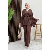 GİYZAMİLA Salaş Model Takım Kahve