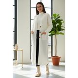 giyze Cepli Uzun Triko Hırka R2892 Taş Rengi