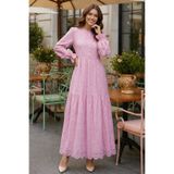 giyze Fisto Elbise B4469 Pudra