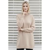 giyze Tesettür Tunik N3177 Taş Rengi