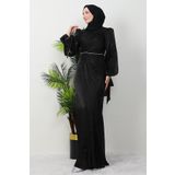 giz astore İdil Tesettür Abiye Siyah