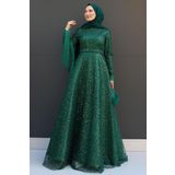 giz astore Simay Tesettür Abiye Zümrüt