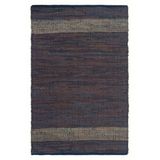 Giz Home 2053C Kahverengi 75x150 cm Deri Bordürlü Kilim