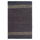 Giz Home 2053D Kahverengi 120x180 cm Deri Bordürlü Kilim