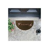 Giz Home Brode Kapı Paspası 40x70 Yarimay Kahve Çiçekli Çok Renkli