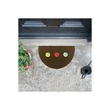 Giz Home Brode Kapı Paspası 40x70 Yarimay Kahve Ugurböcegi Çok Renkli
