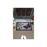 Giz Home Italyan Format Kapı Paspası 40x68 Kelebek Çok Renkli